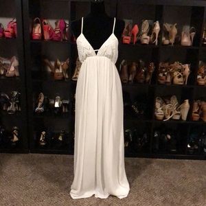 White Gauze Maxi Dress